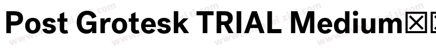 Post Grotesk TRIAL Medium字体转换